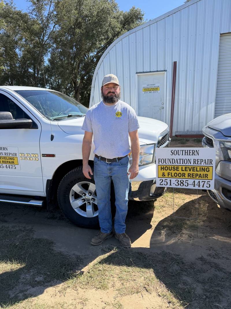 Ethan Doole, co-owner, with an SFR truck